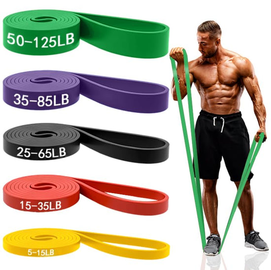 Resistance Bands for Working Out Pull Up Assistance Bands Set for Men & WomenLatex Workout Bands Eexercise Bands Resistance for Body StretchingMuscle Training and Physical Therapy