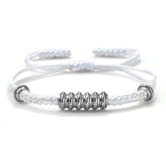 Gold and Silver Round Couple Bracelets Set